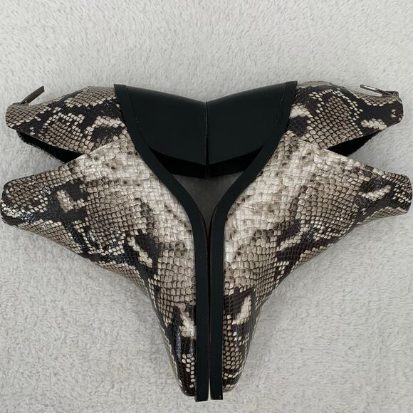Vince Camuto Vp-Bibestie size 6.5M Ankle Bootie Snakeskin Pointed Toe Mob Wife - Picture 8 of 15